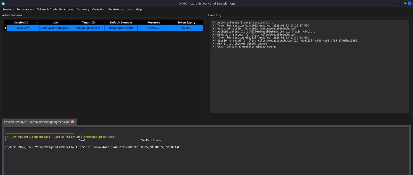 ANIMO dashboard