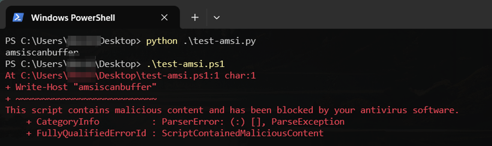Python AMSI Test