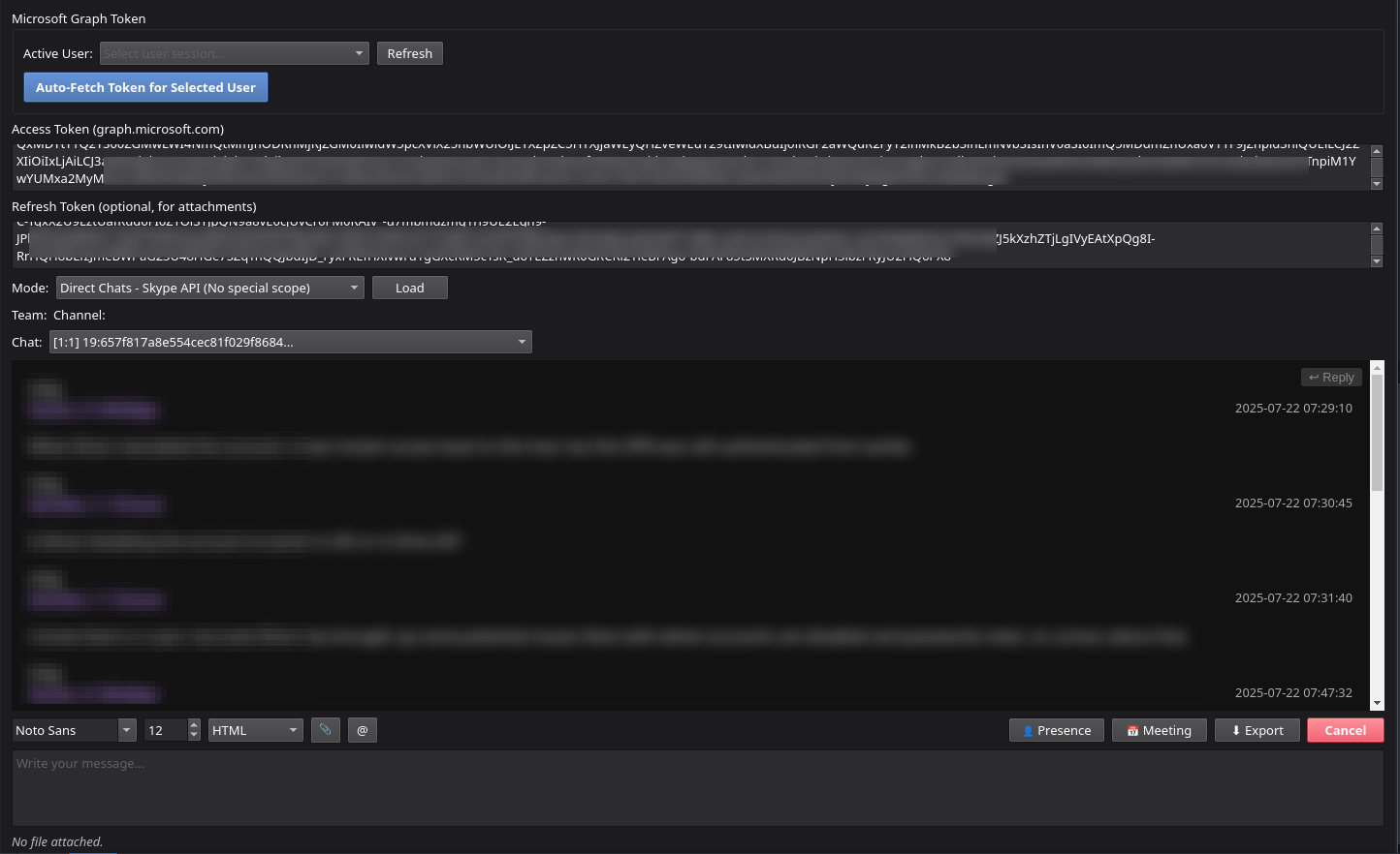 ANIMO Team Chat module