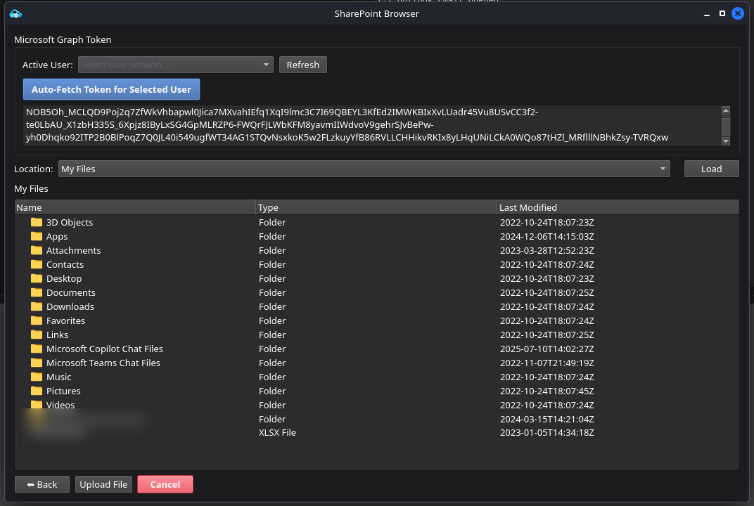 ANIMO OneDrive/SharePoint module
